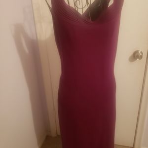 Spaghetti strap violet dress